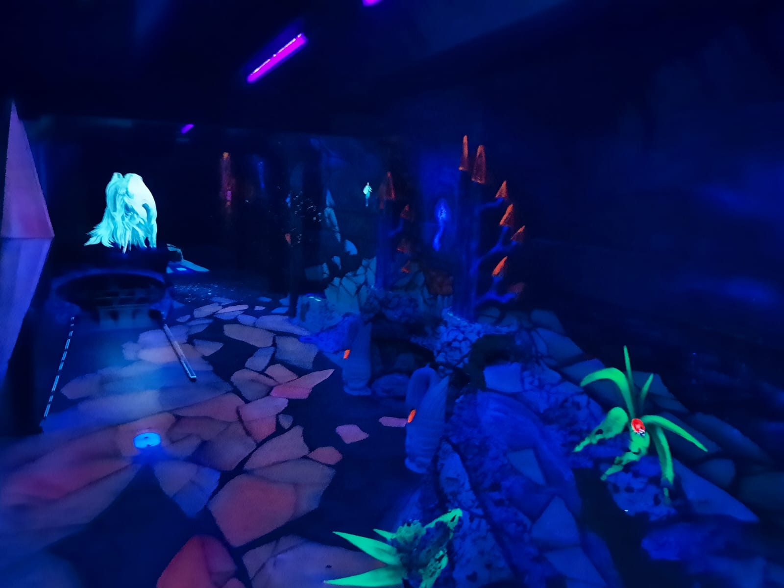 3D-Effekt unter Schwarzlicht